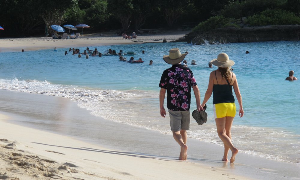 mulletbaycouplewalkingsintmaarten2 Wei Landgraf | St Maarten Real Estate Concierge Wei Landgraf | St Maarten Real Estate Concierge