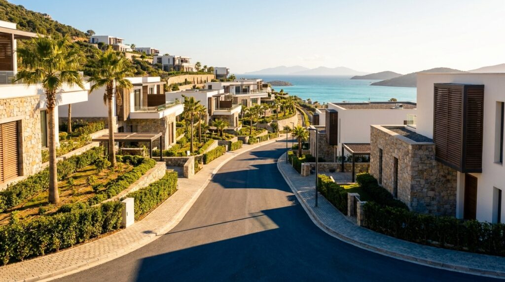 Contemporary villas in the Indigo Bay gated community, Sint Maarten, i - Wei Landgraf Contemporary villas in the Indigo Bay gated community, Sint Maarten, in morning light