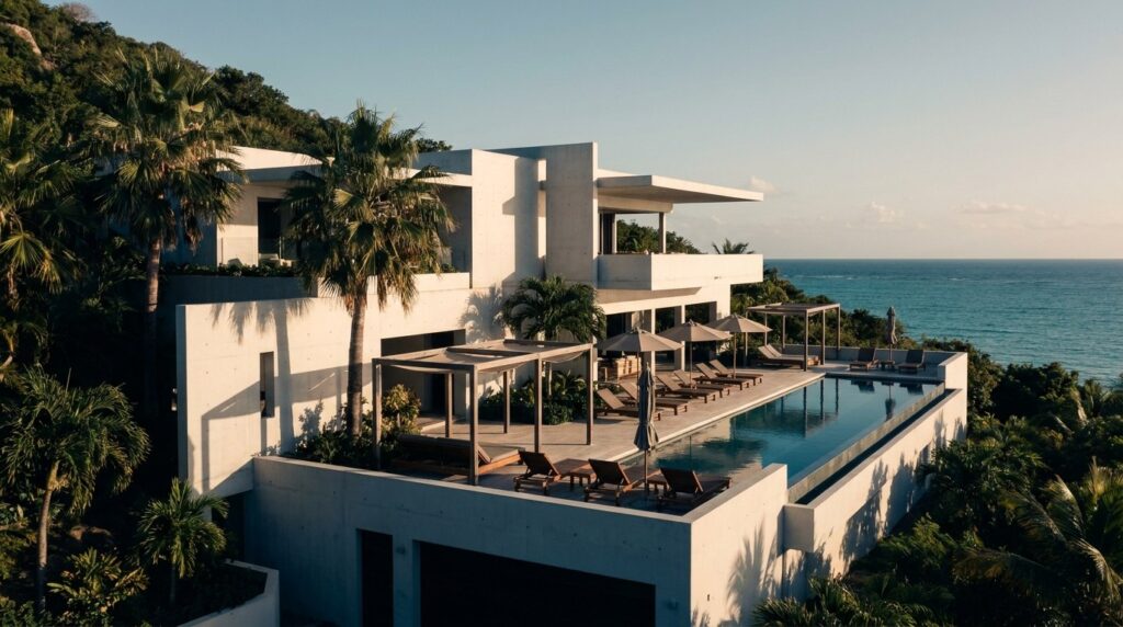 A luxury hillside villa with an infinity pool in Terres Basses on the - Wei Landgraf A luxury hillside villa with an infinity pool in Terres Basses on the French side of Saint-Martin